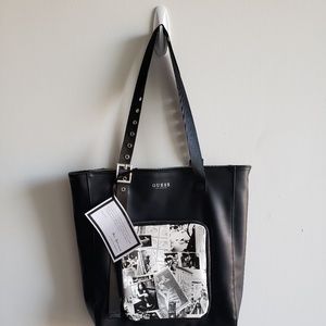 NWT Faux leather Guess tote